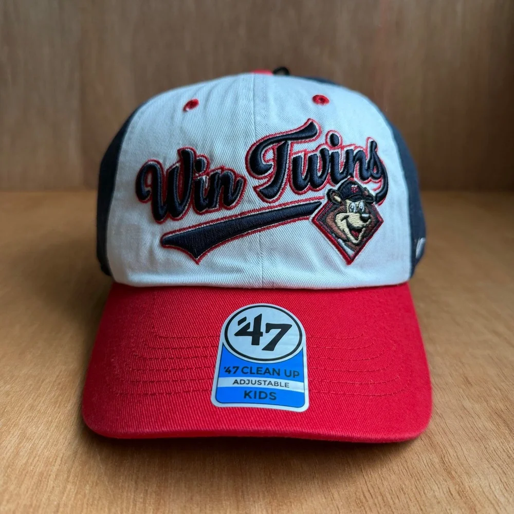 Minnesota Win Twins Kids Baseball Cap Adjustable hat SnapBack embroidered '47